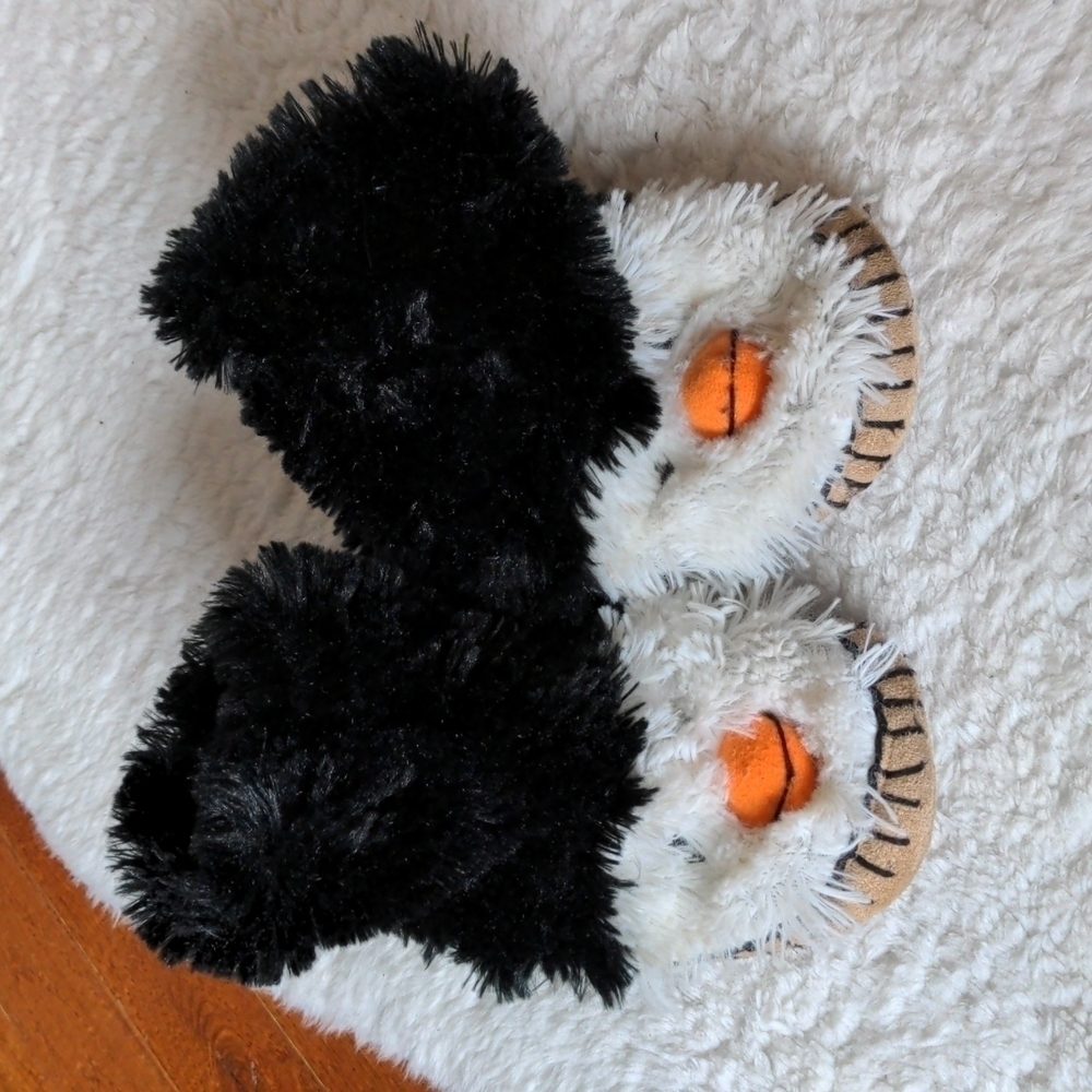 Hatley Plush Penguin Slippers Kids Toddler Small Shoe Size 5-7